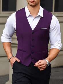 Manfinity Mode 男士时尚百搭正式商务西装，复古风格