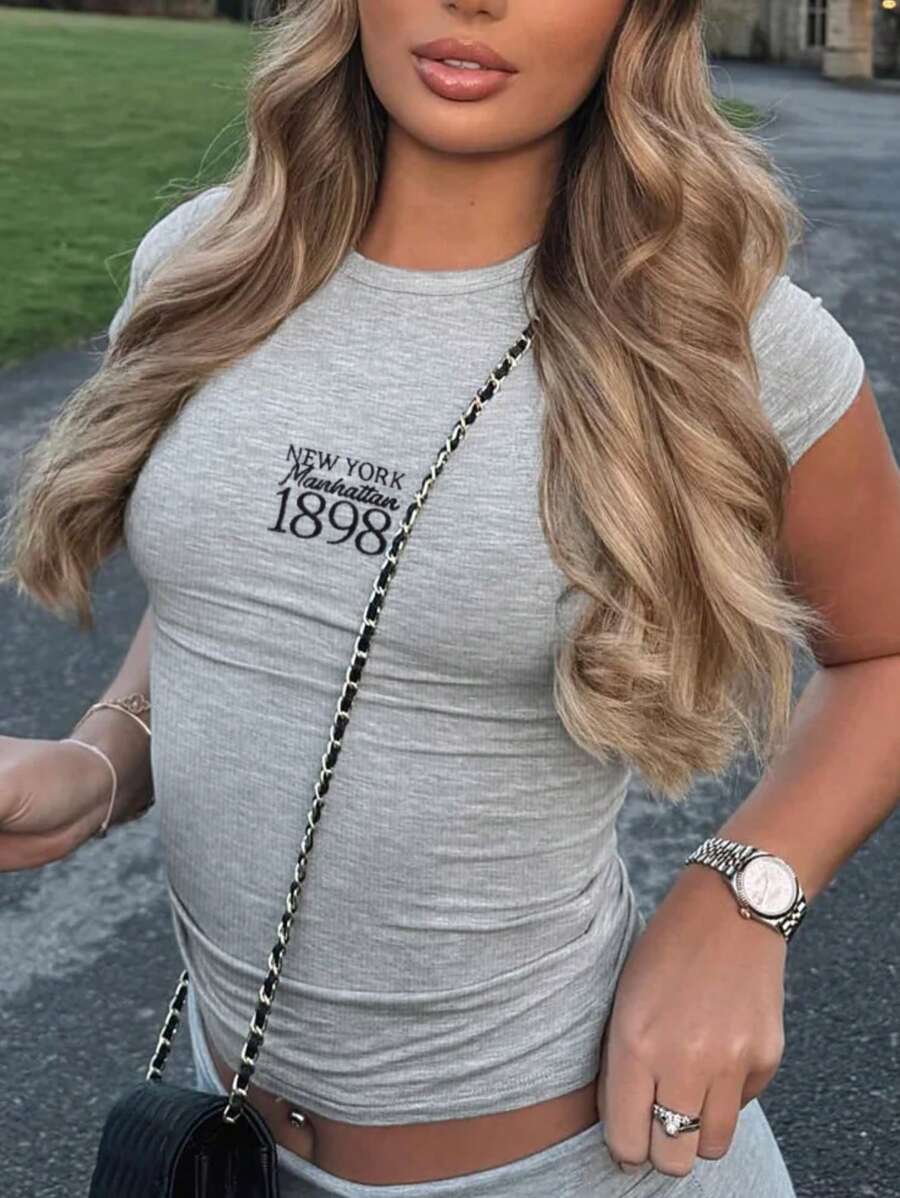 Tommy Hilfiger NEW YORK TEE - T-shirt Con Stampa - Desert Sky/blu Scuro - Foto 3