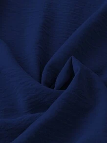 SHEIN LUNE Loose Fit V-Neck Draped Printed Women's Shirt