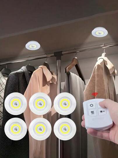 3帶A遠程帶A遙控提亮你的家庭帶3入組白色燈LED櫃下-遙控&可調光