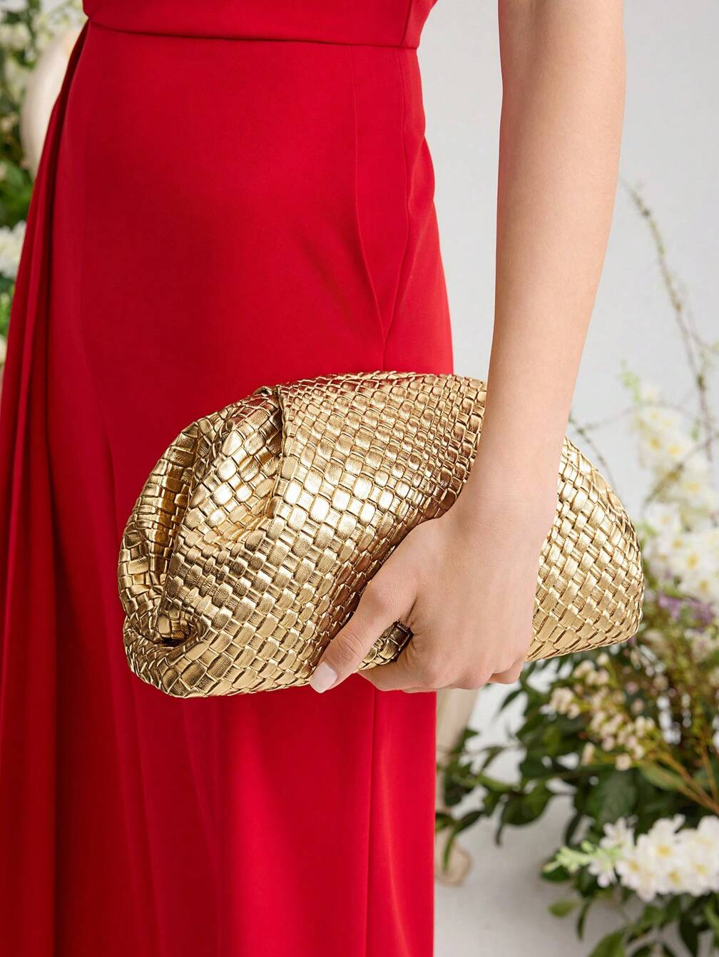 gold dress clutch MOTF WOMEN'S FASHION BAG, EXQUISITE WOVEN EMBOSSED DINNER BAG, SUITABLE FOR PARTIES, DATES, WEDDINGS, MATCHING,one-size GL-09.04.25