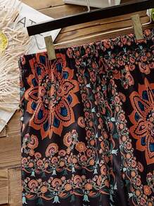 SHEIN Clasi Quần Plus Size Bộ lạc Boho - trái cam - Xem 3