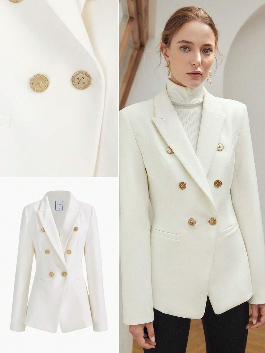 MOTF PREMIUM VISCOSE DOUBLE BREASTED BLAZER