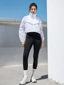 DAZY Women's Regular Drawstring Hem Outdoor Sun Protection Jacket - White - View 8