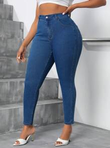 SHEIN SXY Plus Size High Stretch Classic Sexy Skinny Jeans
