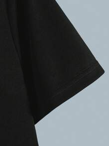 SHEIN Tween Boy's Casual Cartoon Teddy Short Sleeve T-Shirt For Summer