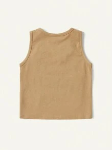 Cozy Pixies Baby Boy 3pcs Soft Knitted Solid Color Round Neck Sleeveless Vest Set