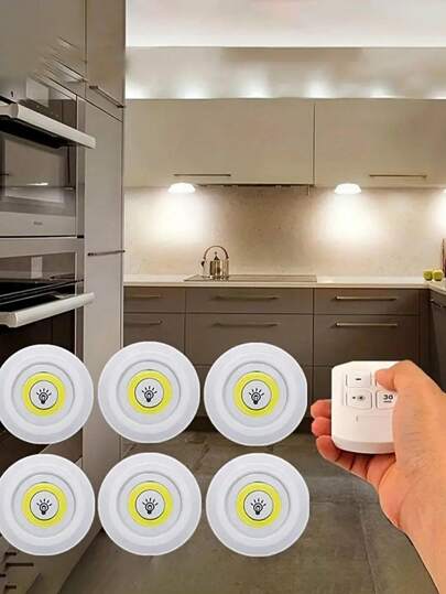 3帶A遠程帶A遙控提亮你的家庭帶3入組濃烈香調燈LED櫃下-遙控&可調光