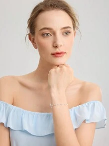 MOTF PREMIUM 镀银手工小串珠链手链 - 銀色 - 查看 7