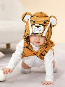 Bộ đồ liền thân bé trai không tay theo phong cách hình con hổ - Nhiều màu - Xem 5