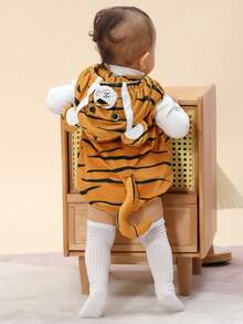 Bộ đồ liền thân bé trai không tay theo phong cách hình con hổ - Nhiều màu - Xem 2