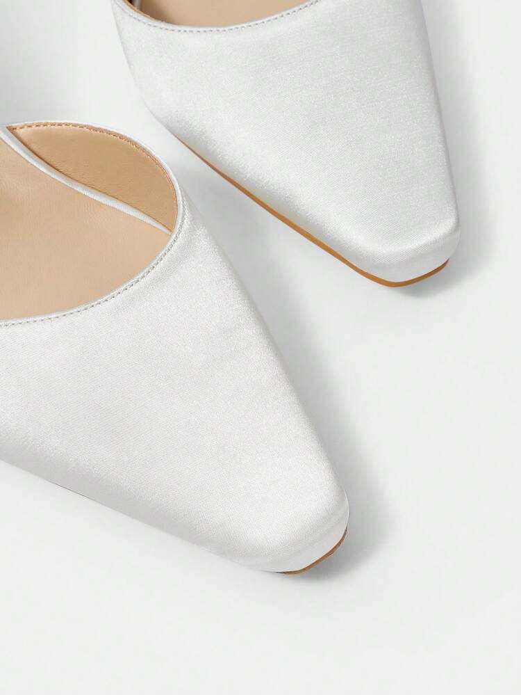 Women's Pointed Toe Ankle Strap Stiletto Heels Solid Color Pumps