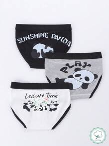 Brager Para Niñas Preadolescentes Con Diseño De Pandas Caricatura - Multicolor - Ver 1