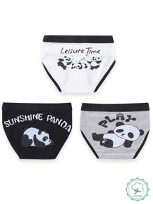 Brager Para Niñas Preadolescentes Con Diseño De Pandas Caricatura - Multicolor - Ver 2