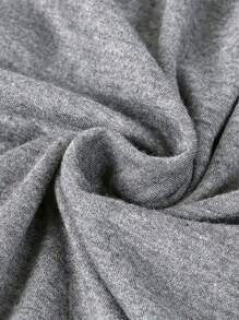 SHEIN 大码夏季短袖 T 恤，带标语印花，半兜帽半圣，这意味着与我一起祈祷，不要和我一起玩图案 T 恤女式上衣