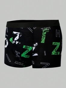 Men's Contrast Color Letter Print Boxer Briefs (6pcs/Set) - Multicolor - View 5