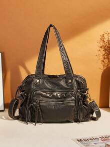 Vintage Tote Bag For Women Purse And Top Handle Shoulder Handbag, Crossbody Bag With Adjustable Shoulder Strap, Business Casual Bag For Women, Perfect For Office, Business And Work