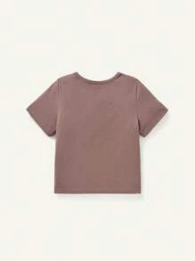 Cozy Pixies Baby Jungen Weicher Strick Cartoon Muster Rundhals Kurzarm T-shirt Set, 3 Stücke