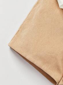 Cozy Pixies Baby Boy Solid Tee & Pocket Patched Overall Romper - Multicolor - View 10