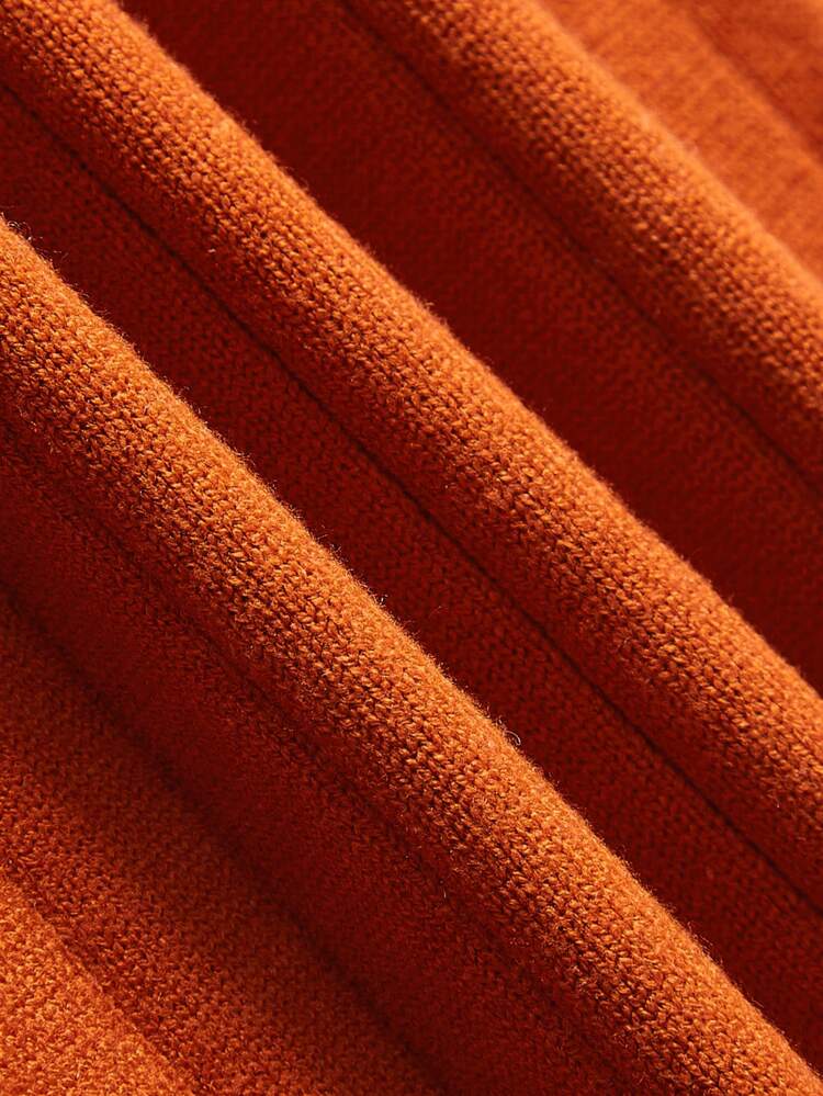 Baby Girl Contrast Trim Button Back Knit Bodysuit