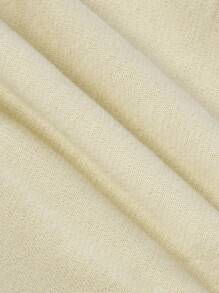 Cozy Pixies 男嬰卡通動物圖案裝飾梭織標純色工作服長褲套裝 - 卡其色 - 查看 3