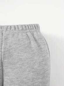 Cozy Pixies 男嬰恐龍印花衛衣和衛褲和帽 - 淺灰色 - 查看 8