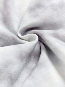 寶寶男孩字母印花圓領長袖連體衣,掀開式肩膀設計 - 藍色 - 查看 10