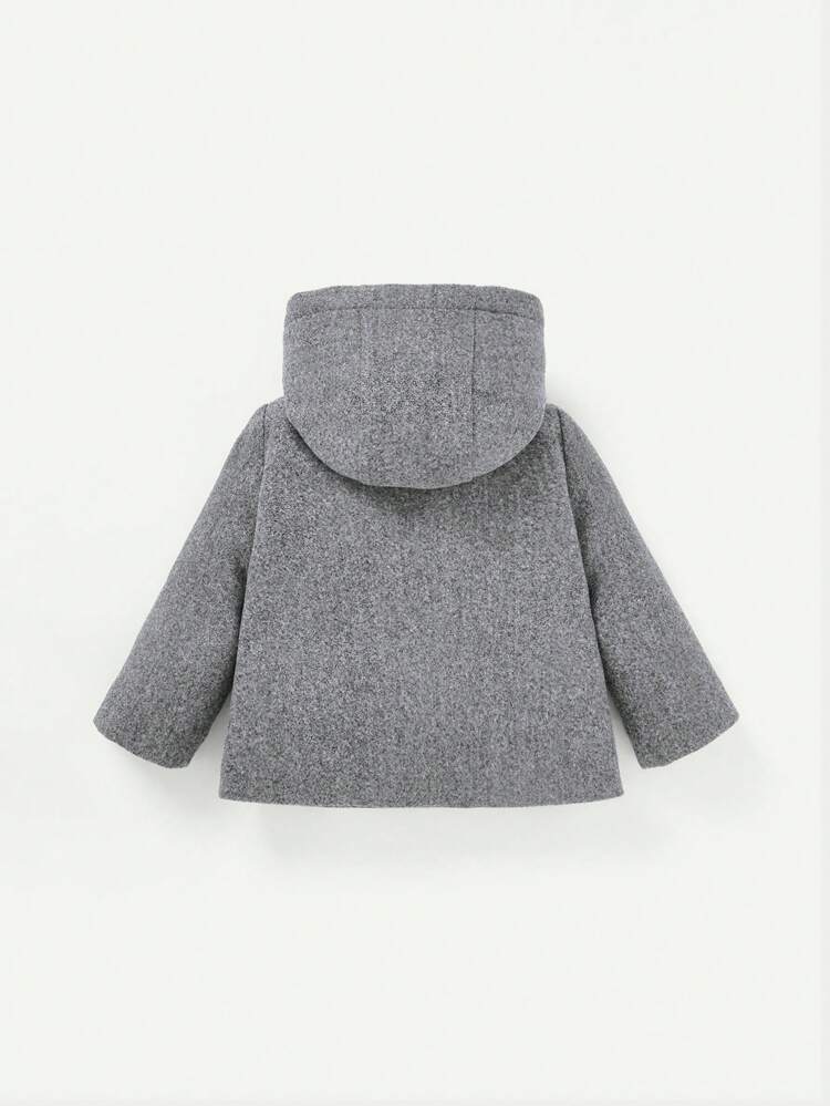 Baby Girl Double Breasted Hooded Coat