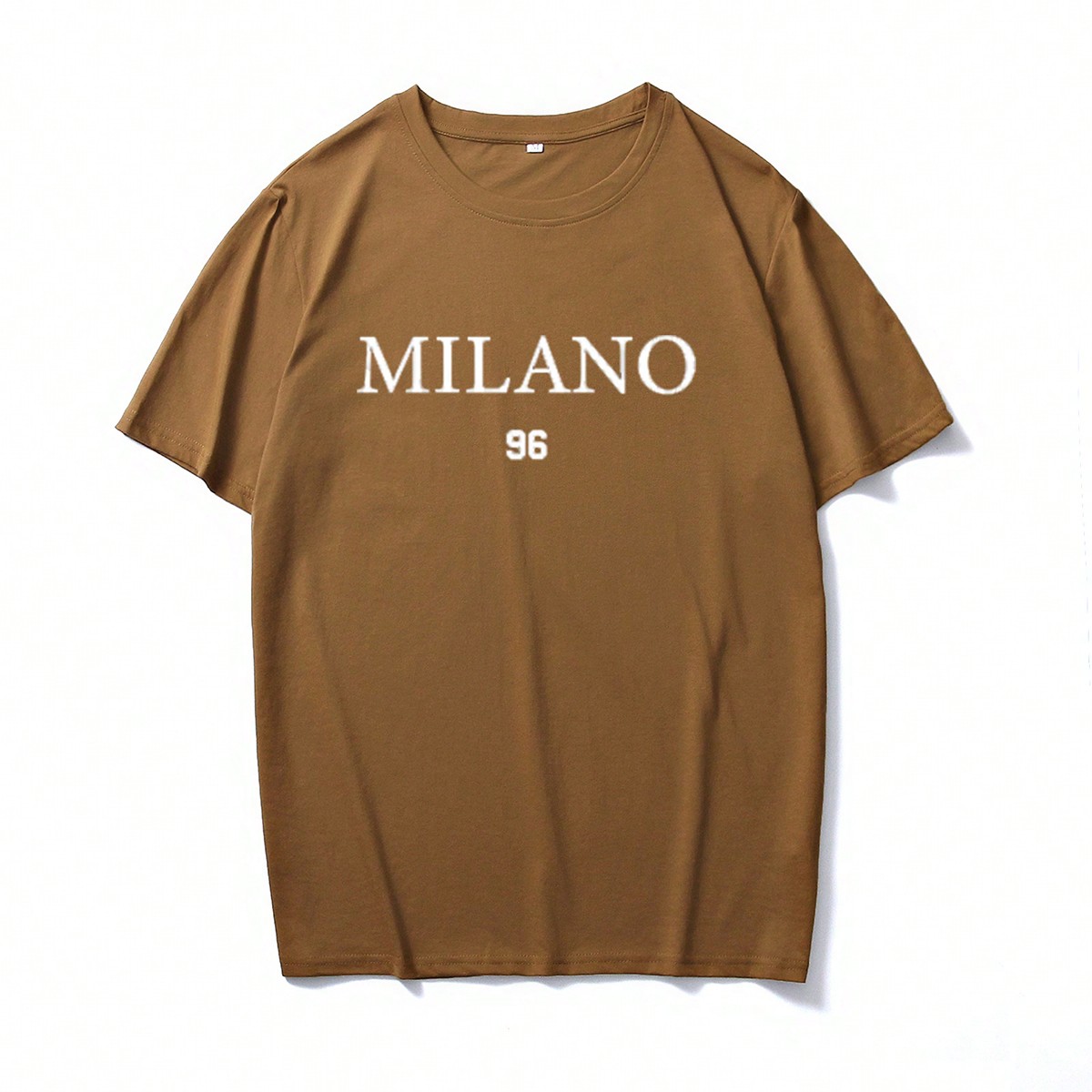 Camiseta Para Hombre Con Letras Impresas De Manga Corta Y Casual Para Verano