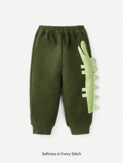 Cozy Pixies Baby Boy 3D Design Cartoon Graphic Joggers