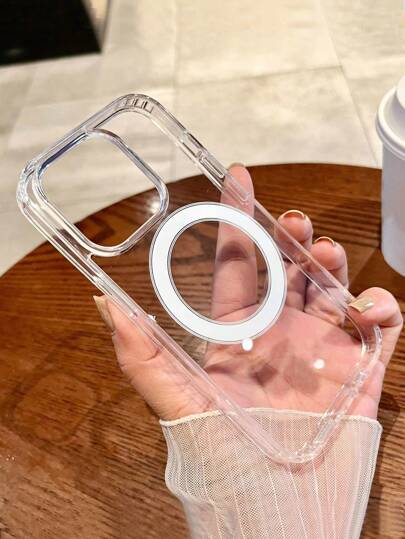 Simple Acrylic Transparent Phone Case Suitable For IPhone 17 Pro Max/17 Pro/17 Air/17/16 Pro Max/16/16 Pro/16 Plus/11/15/15 Pro/15 Pro Max/12/13/14 Pro Max/XS/XR/11 Pro/11 Pro Max/12 Pro/12 Pro Max/13 Pro/13 Pro Max/7 Plus/14 Pro/14 Pro Max/14 Plus/7 Plus/8 Plus/8/SE2/12 Mini/13 Mini, Durable And Anti-Yellowing Hard Shell