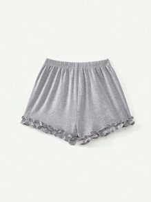 Cozy Pixies Conjunto de 4 piezas para bebé niña con patrón de fresas y ribete de volantes con decoración de lazo en la parte superior de manga corta y pantalones cortos a juego