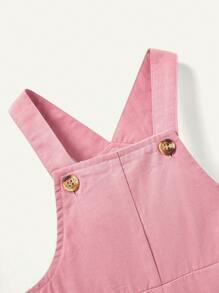 Cozy Pixies 嬰兒女孩花紋荷葉領連身褲上衣配短褲套裝 - 粉色 - 查看 7