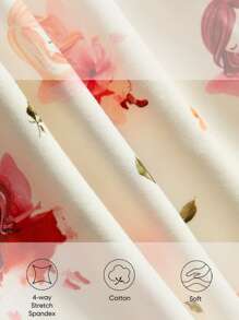 4pcs Baby Girl Snug Fit Pajama Set With  Pattern Round Neck Long Sleeve Top And Pants - Multicolor - View 4