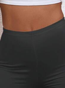 SHEIN Slayr Của phụ nữ Mùa xuân/Mùa hè Màu thuần Ngắn Xà cạp - Nhiều màu - Xem 9