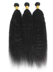 1pc Super Wave Human Hair Bundles Virgin Hair Extension 1 Supre Curly Hair Bundles Sew In Real Double Weft  Hair Extensions For Women - SNatural - View 6