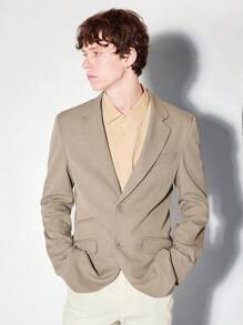 AKNOTIC Business Casual Easy Care Summer Woven Business Blazer, For Fall Winter