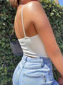 INAWLY Women's Pleated Cami Tank Top With Straps