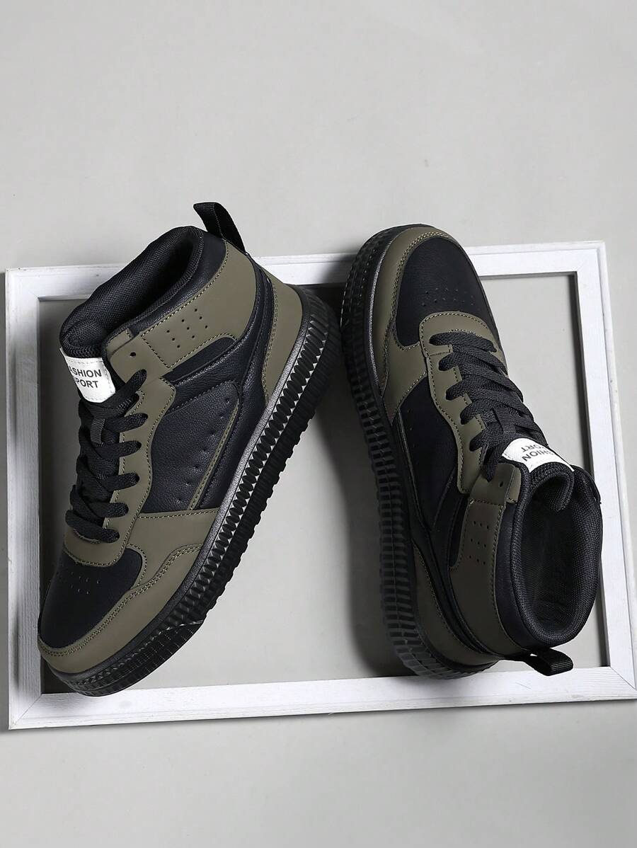 Bằng phẳng Nam Giày dép Giải trí Giày thể thao , Coa dây Đế mềm Bằng phẳng Thoải mái Giày trượt băng Cho nam giới , Nhẹ Cao-top Hằng ngày Giày dép Nam - Nhiều màu - Xem 1