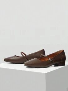 MOTF PREMIUM WOMEN'S SIMPLE FASHION CASUAL EVERYDAY FLATS SPRING SHOES SPRING BREAK EASTER FOR CHRISTMAS VALENTINE'S DAY - Brown - View 3