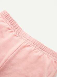 4pcs Baby Girl Snug Fit Pajama Set With  Pattern Round Neck Long Sleeve Top And Pants - Multicolor - View 5