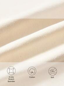 Baby Boy Snug Fit Pajamas, Cartoon Animal Patterned Long Sleeve Top And Pants, 3pcs Set - Apricot - View 4