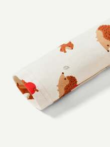 Cozy Pixies Conjunto De 3 Piezas De Top Cuello Redondo Con Estampado De Animales Para Bebés Niños Con Hombro Regular