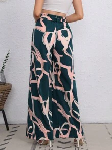 SHEIN Tall Quần nữ Thắt lưng Dây kéo Đồ họa Giải trí - Nhiều màu - Xem 2