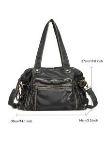 Vintage Tote Bag For Women Purse And Top Handle Shoulder Handbag, Crossbody Bag With Adjustable Shoulder Strap, Business Casual Bag For Women, Perfect For Office, Business And Work