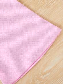 Teen Girl Pink Flared Leggings - Pink - View 4