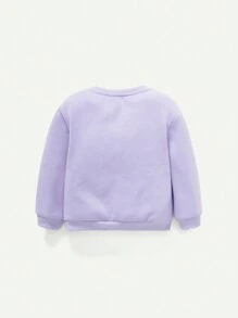 Cozy Pixies 女嬰2入組字母圖案運動衫 - 粉色 - 查看 2