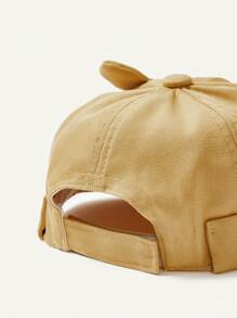 SHEIN 1 pieza Gorra con bordado de oso de dibujos animados de pana
