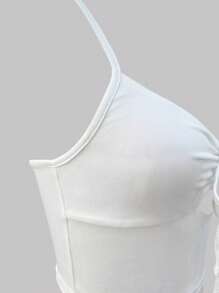 INAWLY Women's Pleated Cami Tank Top With Straps