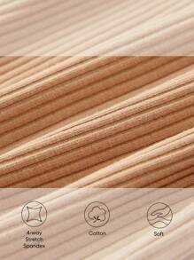 Cozy Pixies Baby Girl's 2pcs/Set Round Neck Top With Ruffle Trim And Letter & Floral Print - Coral Pink - View 9